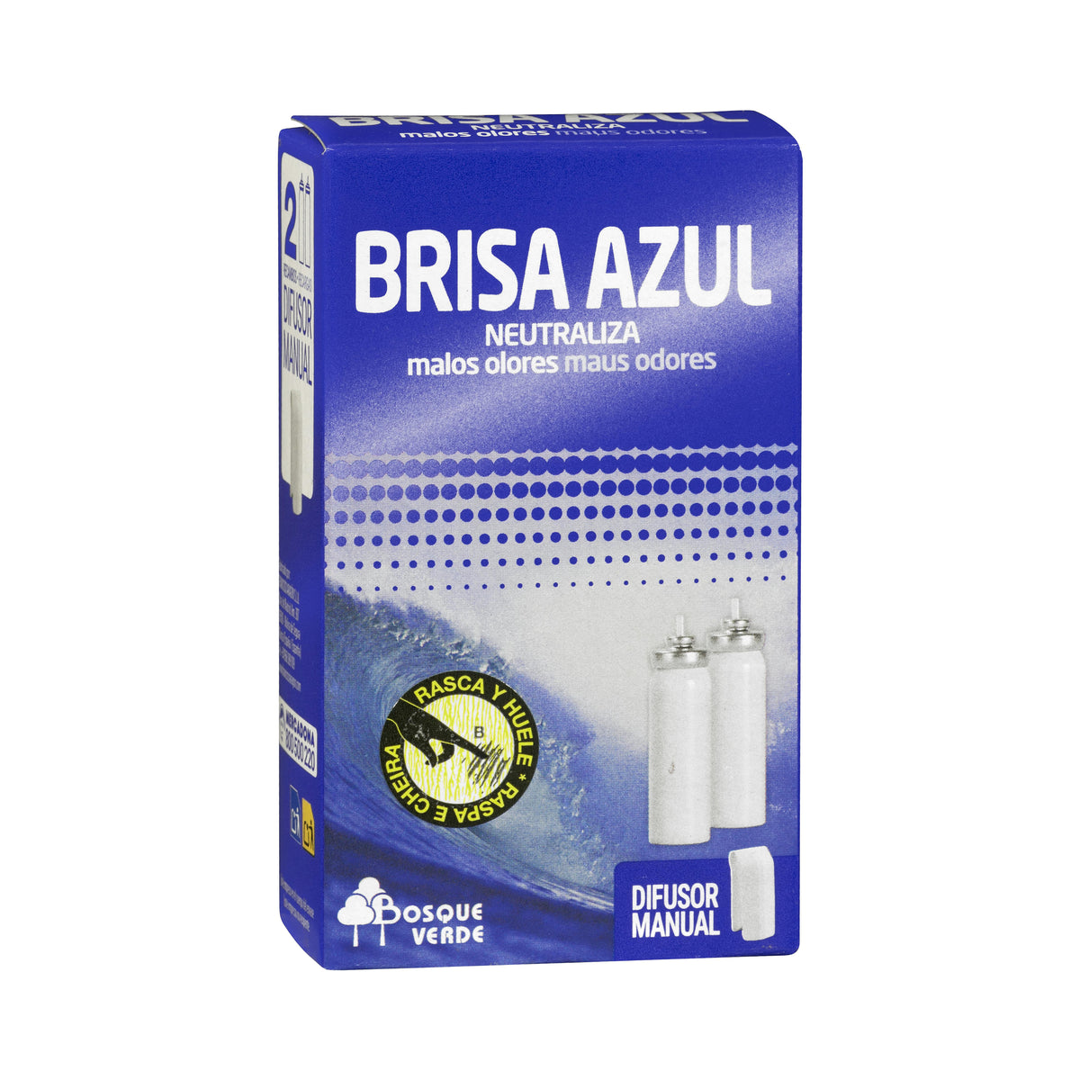Bosque Verde BRISA AZUL Recarga Difusor Spray Manual