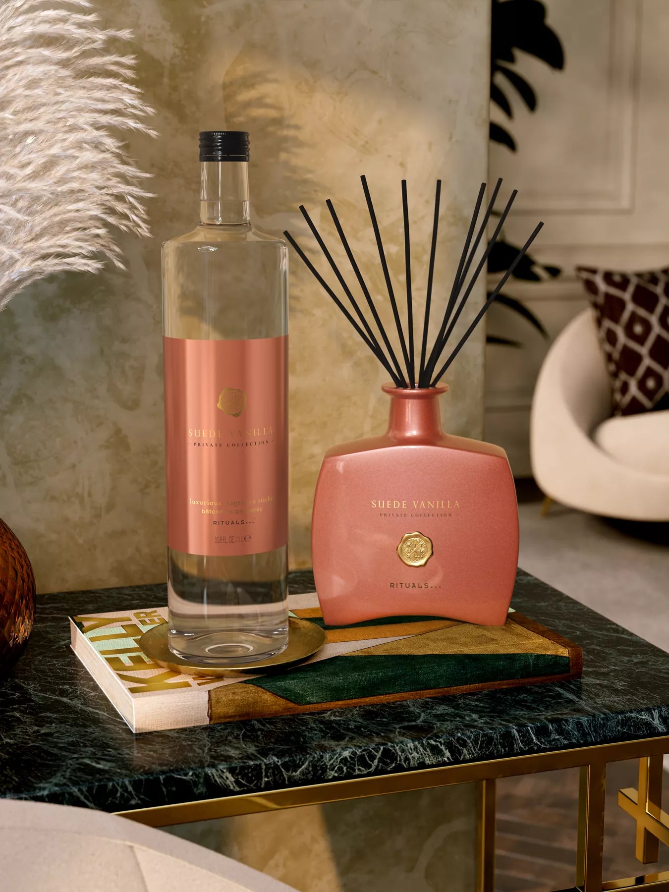 Suede Vanilla Fragrance Sticks luxuosos