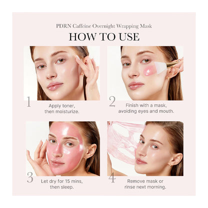 Medicube PDRN Pink Caffeine Night Wrapping Mask