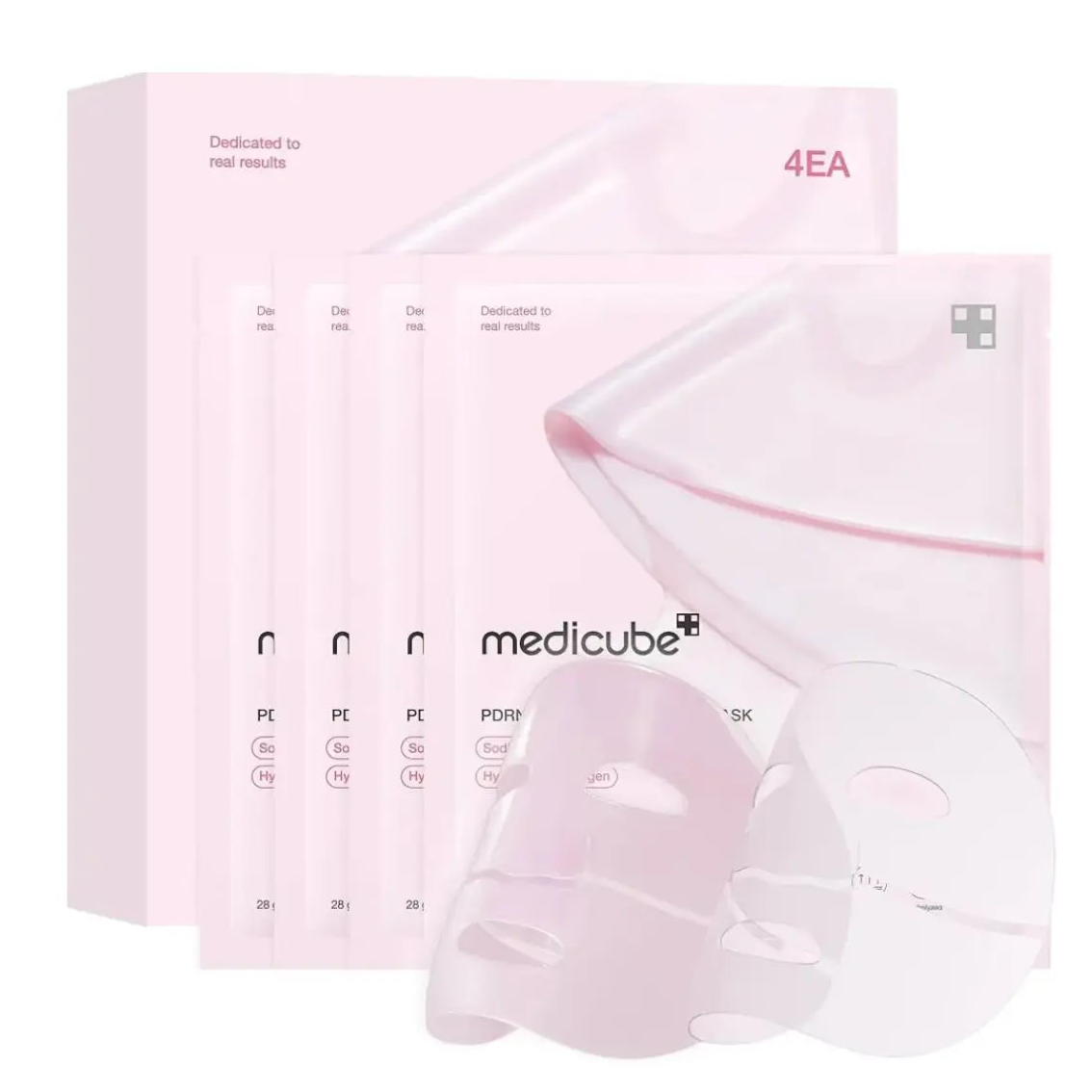 Medicube PDRN Pink Collagen Gel Mask, pack de 4