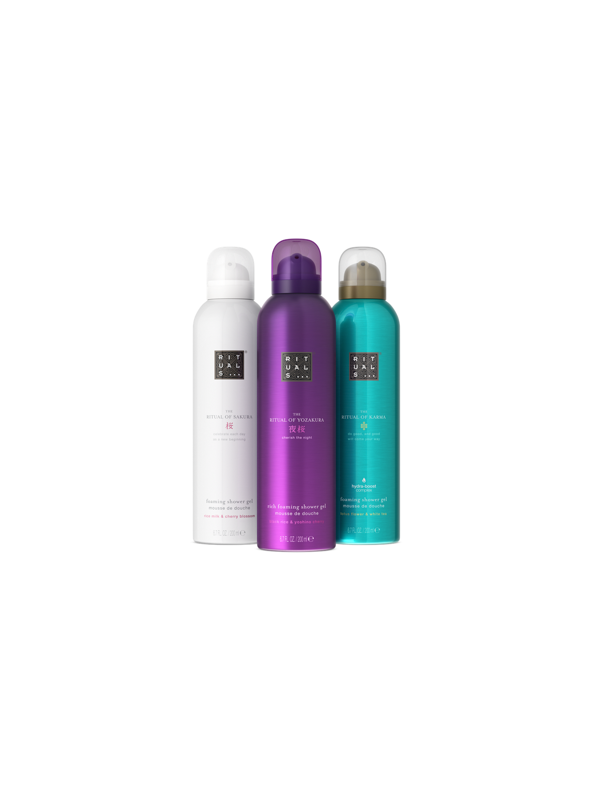Rituals Trio Descoberta de Espumas de Duche 3 x 200 ml