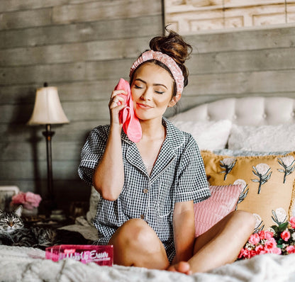 MAKE UP ERASER Makeup Eraser Toalhete desmaquilhante reutilizável Rose